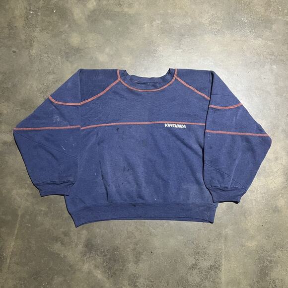 Vintage 70s University of Virginia Boxy Sweatshirt - Picture 1 of 6